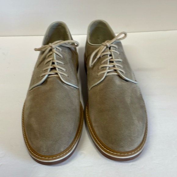 1901 Made In Italy Beige Suede Lace Up Men’s Oxford’s Shoes size 43 - Picture 2 of 14